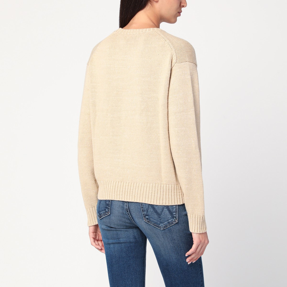 Polo Ralph Lauren Beige cotton Polo Bear jumper